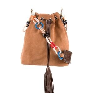 M Missoni Bucket Suede Bag